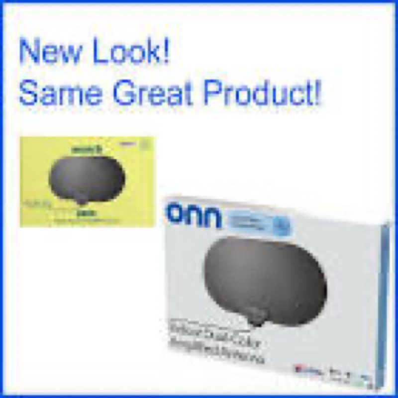 onn outdoor tv antenna with mounting pole, 85-mile range (reception varies by location), supports hdtv & 4k uhd