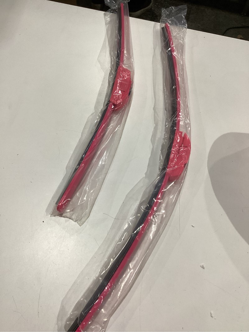 EMITHSUN OEM QUALITY 24" + 18" Premium All-Seasons Durable Stable And Quiet Rose Red Windshield Wipe