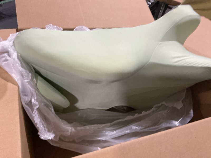 Condition photo showing As Is for Ergonomic Memory Foam Support Pillow for Back and Shoulder Comfort, Bed Reading and Relaxation Cushion, Removable Washable Cover (Pink)