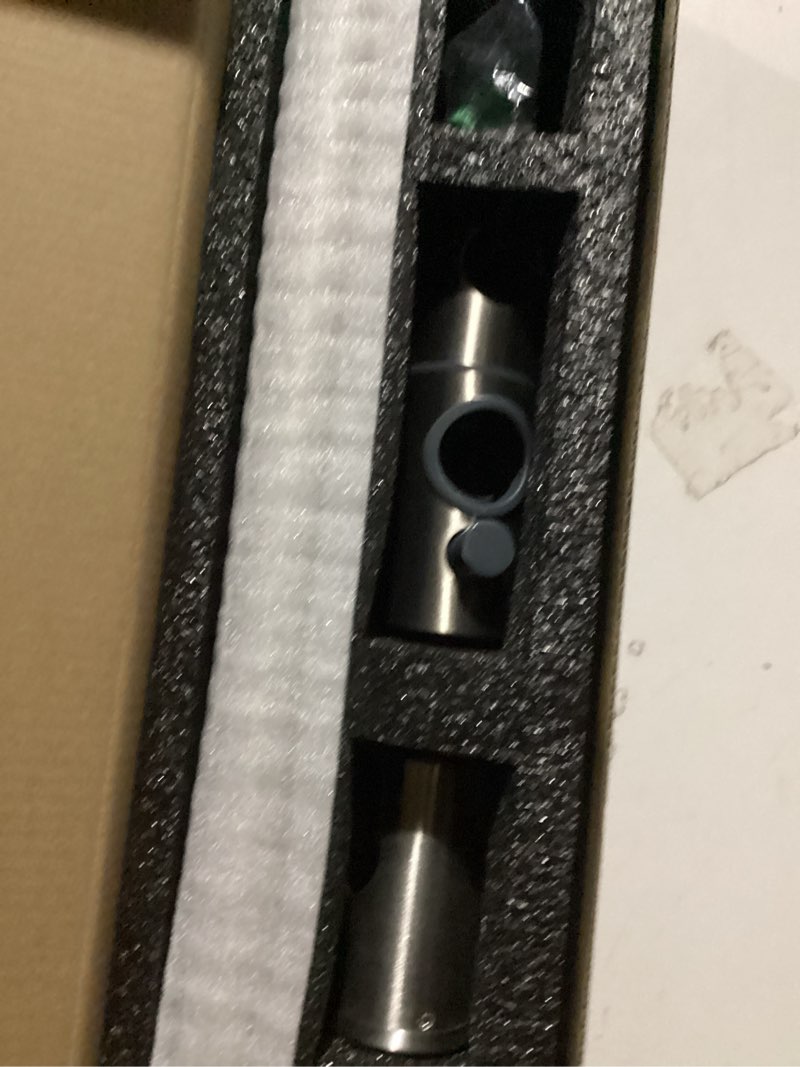 Condition photo showing New/Like New for brushed nickel shower slide bar 32 inch with height/angle adjustable handheld shower head holder, bathroom sus 304 stainless steel wall-mounted for bath