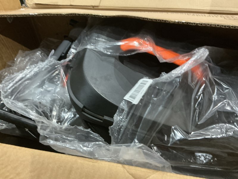 Condition photo showing As Is for litheli 16 inch lawn mower 2x20v electric coreless lawn mower lightweight push mower with 6-position height adjustment, 2 x 4.0ah battery include new white 1 battery 16 inch