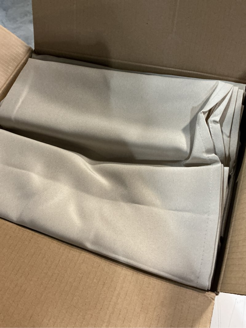 Condition photo showing Good Condition for holidayideas outdoor curtains for patio waterproof, 6 panels - 54x95 inches - weatherproof privacy outsides curtains for cabana porch pergola, sunlight & uv blocking (cream, grommet top) 54"w x 95"l (pack of 6) cream