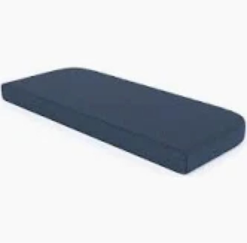 Navy blue patio bench cushion