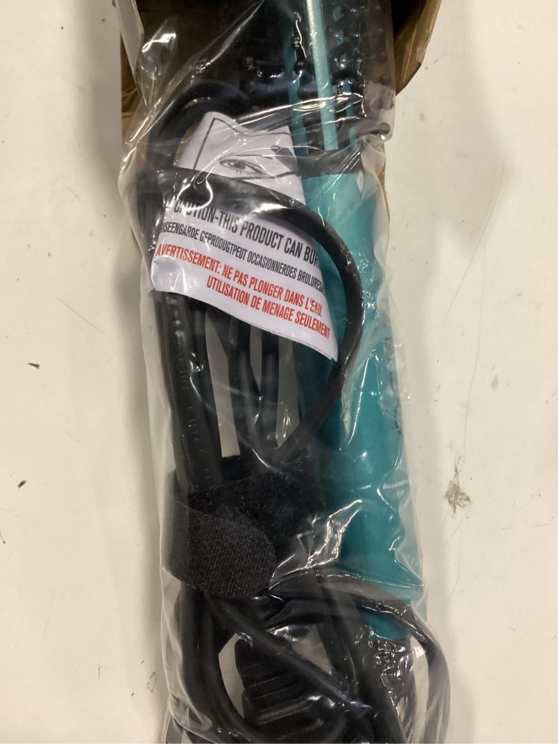 Condition photo showing Good Condition for farery mini thermal brush, curling iron 3/4 inch, heated round brush for volumizing and small curls, travel size hot brush for short & thin hair, dual voltage, one heat 392°f, touch-ups, blue