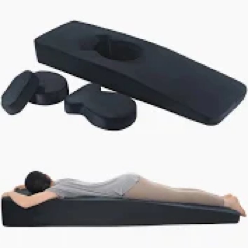 ROYALAY Pregnancy Pillow for Stomach Sleepers with Hole, 70in Full Body Pregnancy Massage Cushion, F