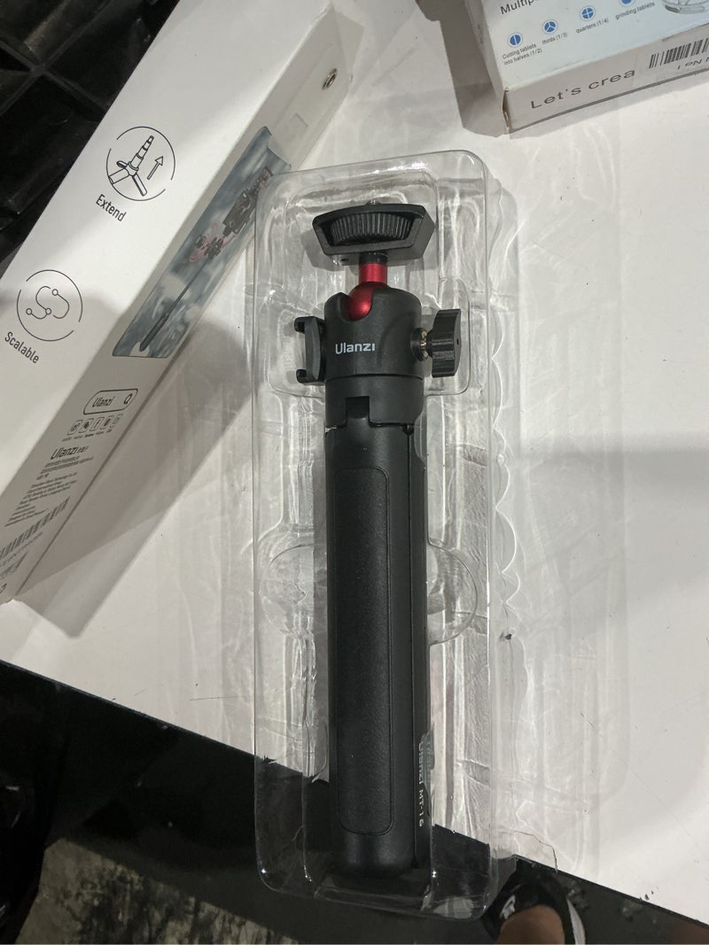 Condition photo showing Good Condition for ulanzi mt-16 extendable mini camera tripod, 4 levels adjustment 360° ball head cold shoe lightweight portable vlog travel selfie stick handle grip desktop webcam tripod for dslr action camera