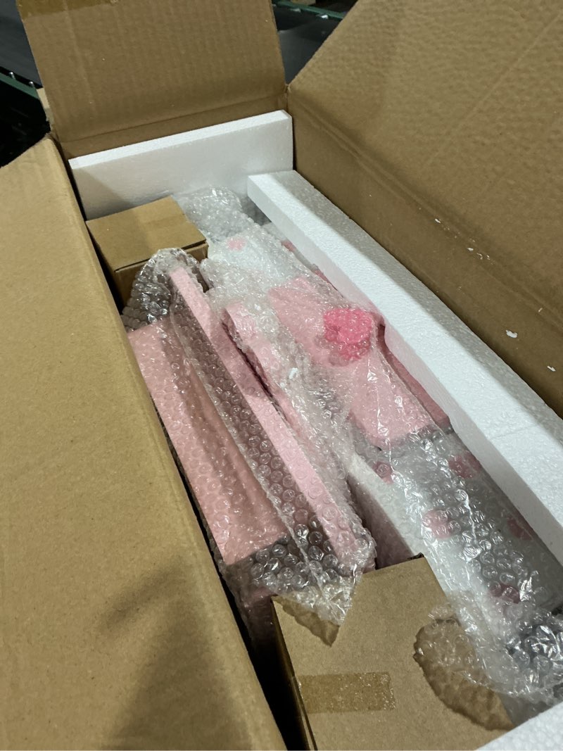 Condition photo showing Good Condition for OOOK Kids Vanity Set,Table & Chair Vanity Set with Mirror?Includes 15 pcs Multiple Make up Accessories, Makeup Dressing Table with Storage Drawer, Pink Premium Kids Vanity Set