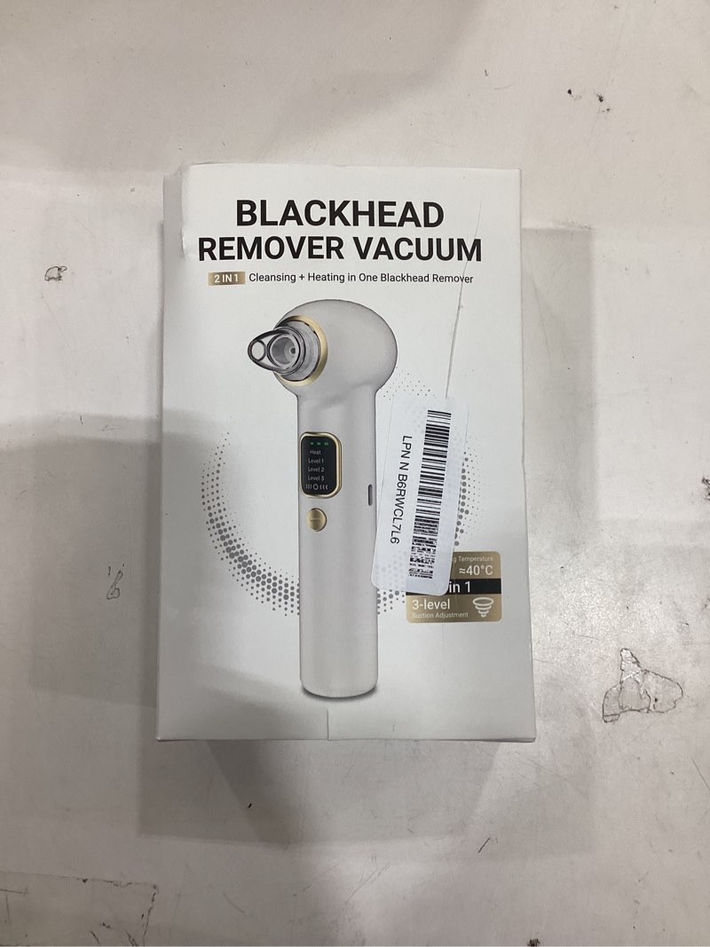 Condition photo showing Good Condition for Pore Vacuum Blackhead Remover Kit - 5 Suction Heads & Extractor Tools, 3 Adjustable Suction Levels - Facial Pore Cleansing for Women&Men (White)