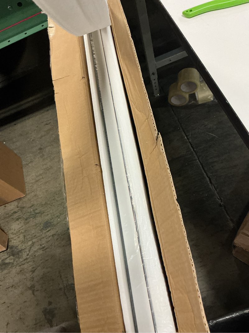 Condition photo showing New/Like New for Hasipu Vanity Mirror with Lights, 40" x 32" Makeup Mirror, Light up Mirror with 19 Dimmable LED Lights and 10X Magnification, 3 Colors Modes, Touch Control, USB Charging Port, White White 40"L x 32"W