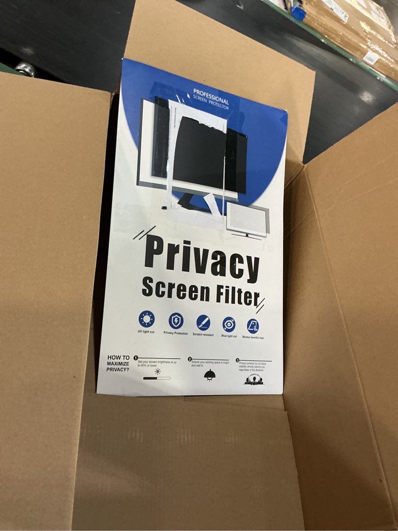 Condition photo showing Good Condition for [2-pack] 22 inch privacy screen for computer monitor 16:10 aspect ratio, eye protection anti blue light glare shield, 22inch removable black blackout anti spy desktop security private filter 22''(16:10)