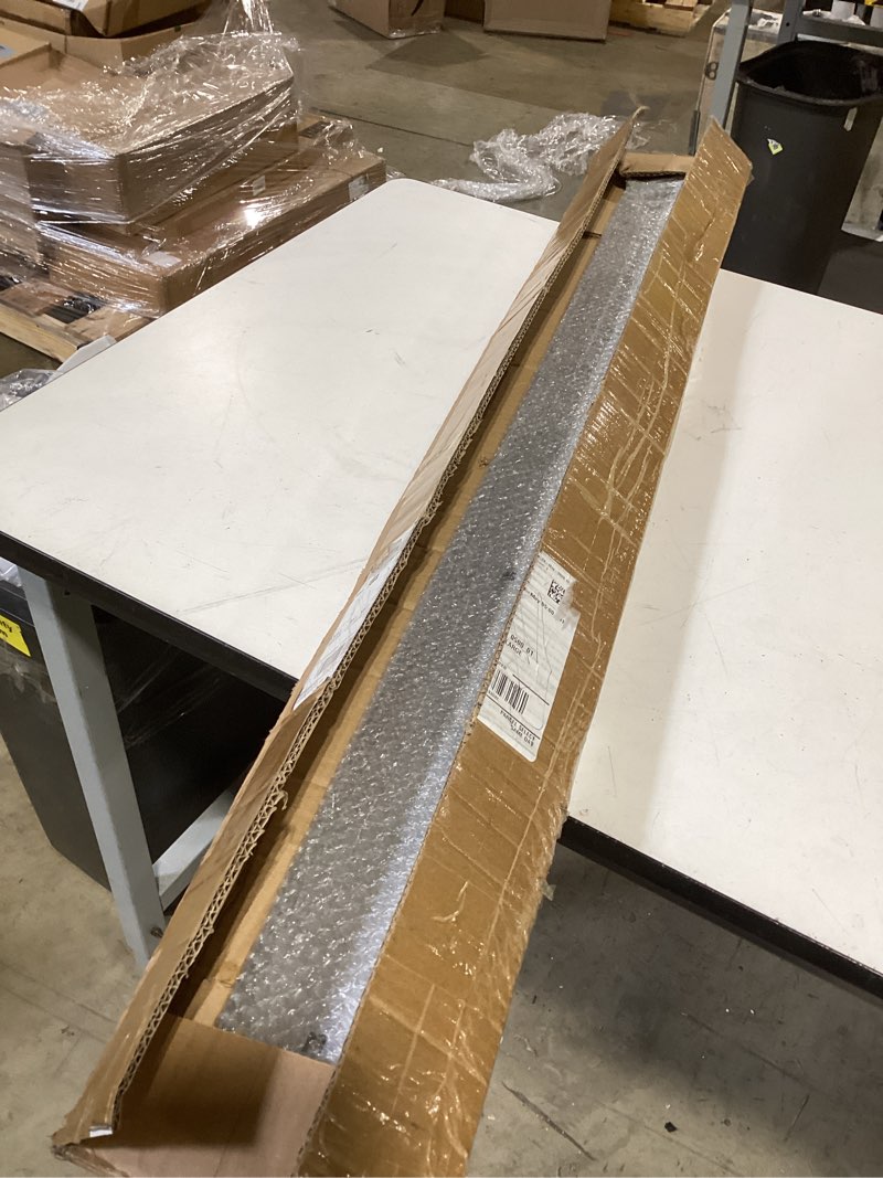 Condition photo showing As Is for morningro 1 pcs 10ga steel ramps bracket for 48" x 4" heavy duty trailer ramps attaching lip mounting channel ramp ends for trailers tailgates trunk beds (silver) silver 1