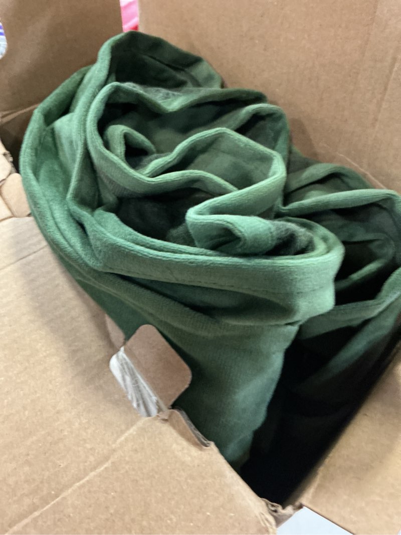Condition photo showing Good Condition for miulee velvet curtains 2 panels luxury blackout curtains for bedroom living room thermal insulated super soft window drapes rod pocket & back tab, olive green, w52 x l72 inches 52"w x 72"l (pack of 2) olive green