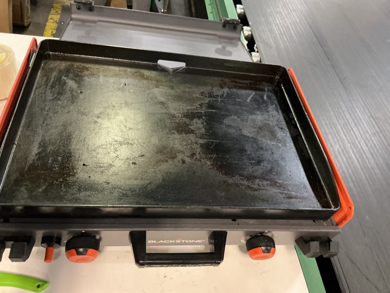 Condition photo showing As Is for blackstone 2246 griddle 2 burner camp 20”
