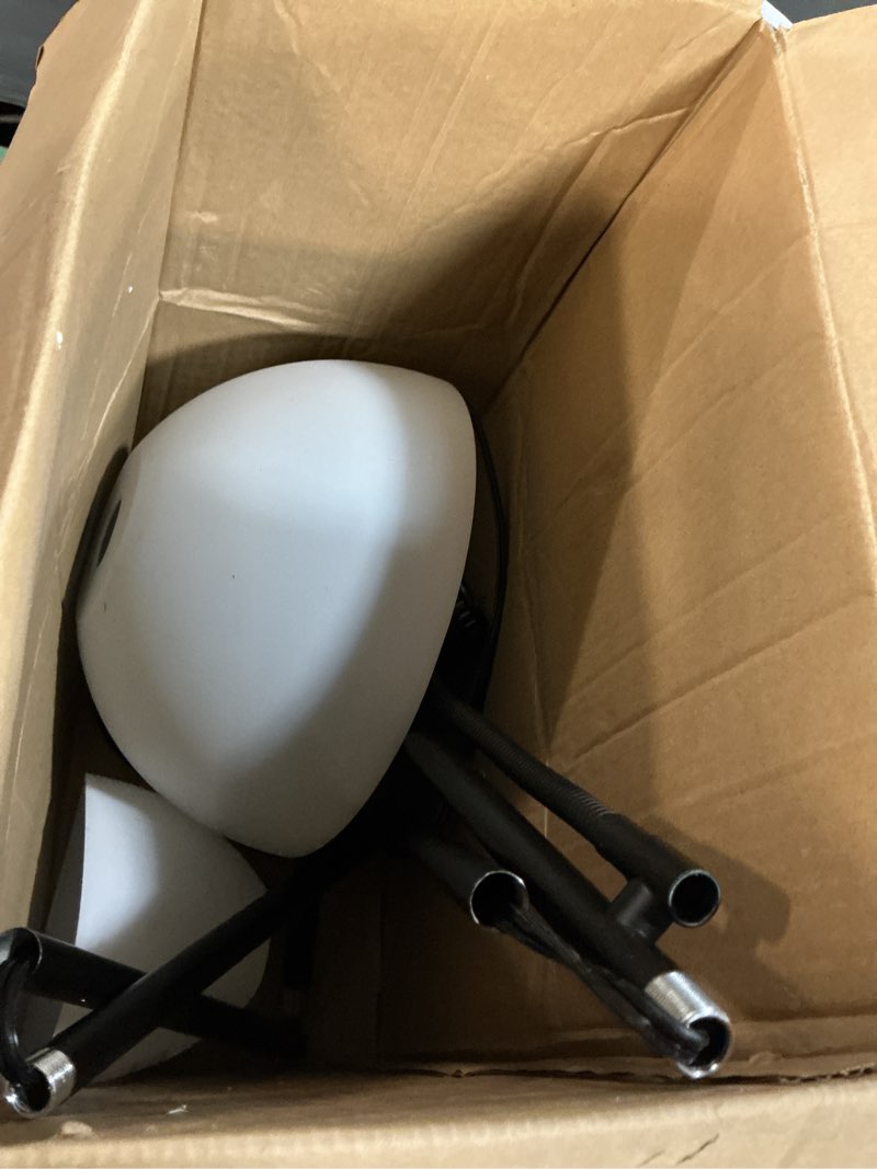 Condition photo showing As Is for luvkczc floor lamps for living room, 72" tall torchiere floor lamp with 8w adjustable reading lights, industrial lamps for living room, bedroom, office, black tree floor lamp?3 bulbs included?