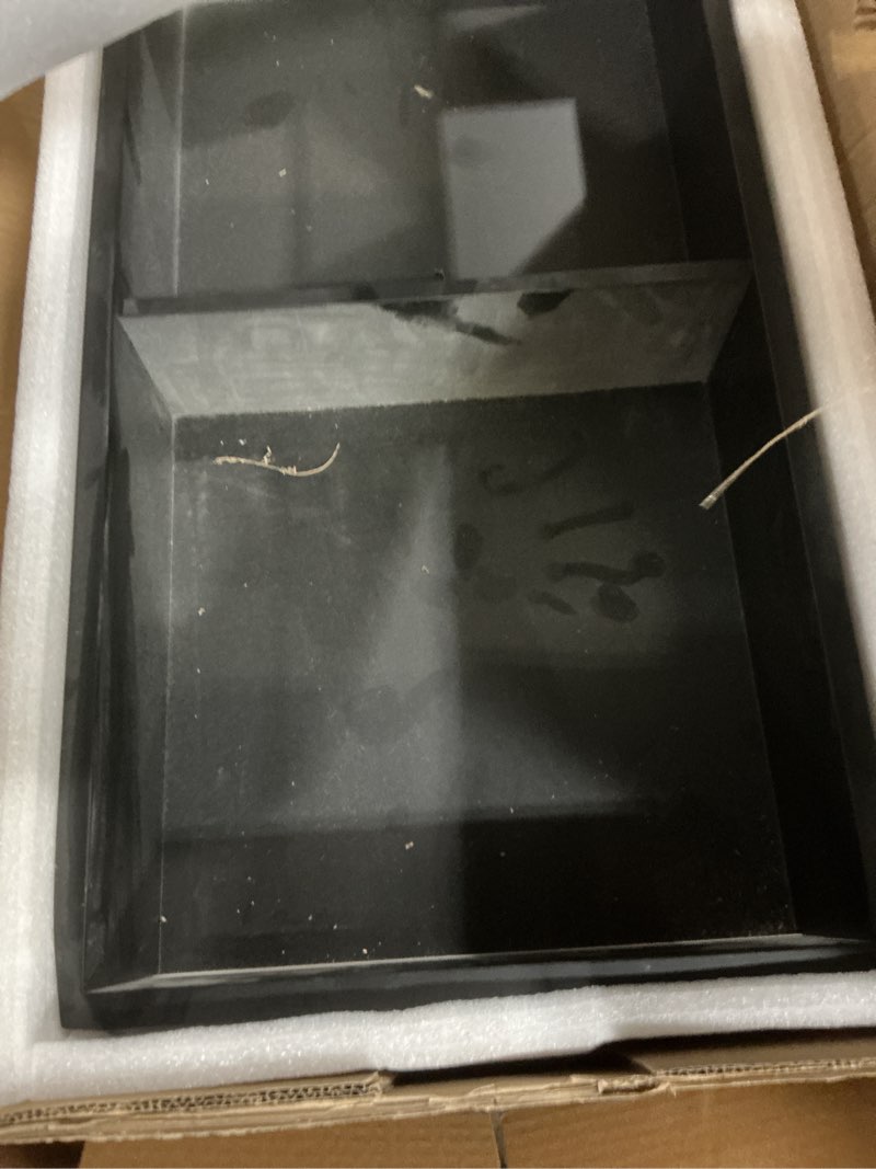 Condition photo showing As Is for hasipu 2 tier design matte black 12 * 24 shower niche, bathroom niche for shower wall with rgb led light, modern no tile needed niche bathroom wall shelf for bath products rgb 12*24