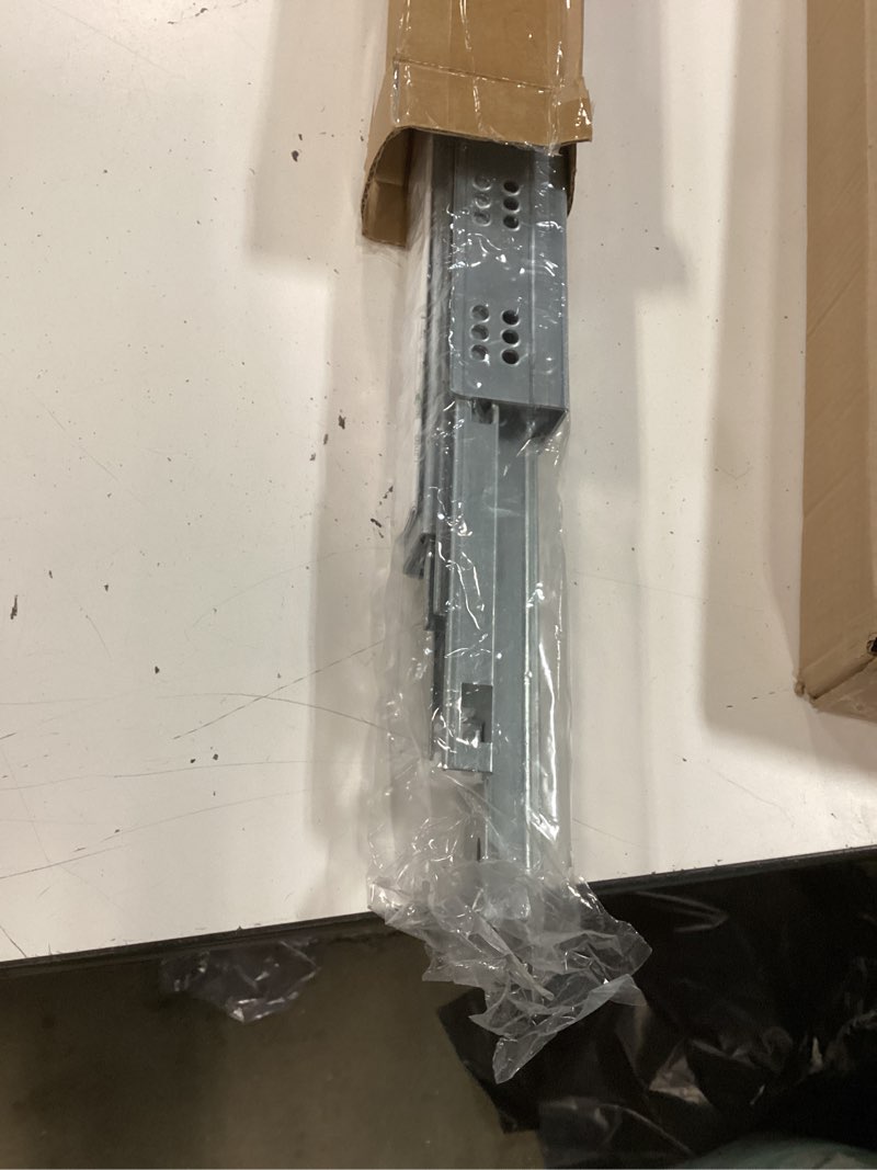 Condition photo showing New/Like New for 1 pair 22 inch (550mm) soft close undermount drawer slides,100lb load capacity full extension concealed bottom mount drawer glides rails with 3d locking device 1 22 inch