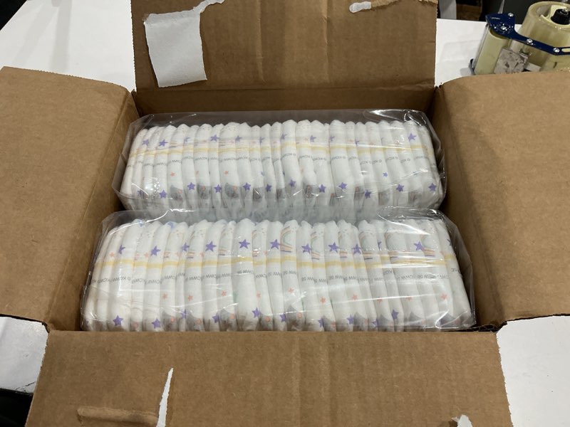 Condition photo showing New/Like New for huggies overnites size 5 overnight diapers (27+ lbs), 50 ct, packaging may vary size 5 50