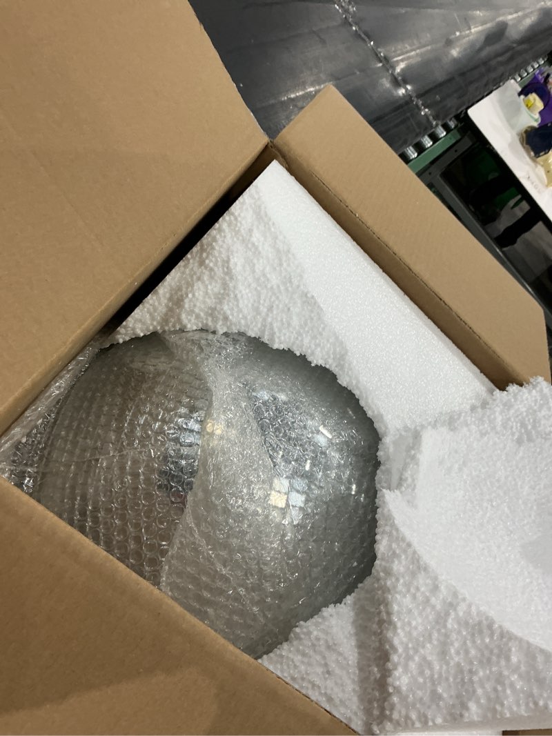 Condition photo showing New/Like New for youdepot 16-inch large disco ball – big hanging mirror ball disco ball decor for disco party decorations, weddings, events, disco christmas decor, and home celebration 16 in