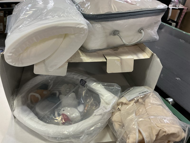 Condition photo showing Good Condition for Deluxe Infant Lounger, Baby Nest Cover for Baby Girls & Boys, Newborn Essentials for Baby 0-12 Months, 100% Cotton (CreamyWhite + Play Arch Color)