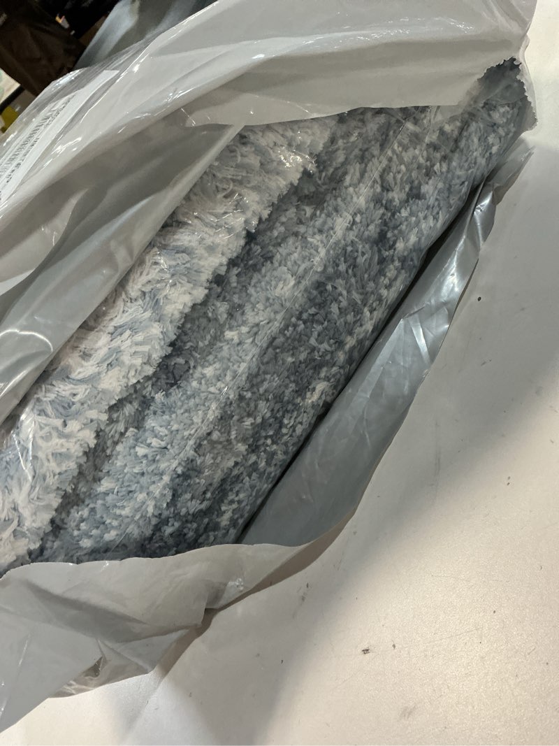 Condition photo showing Good Condition for OLANLY Bathroom Rugs Mat 70x46, Extra Soft Absorbent Microfiber Bath Rugs, Rubber Backing, Quick Dry, Machine Washable Bath Mats for Bathroom Floor, Tub and Shower, Home Decor Accessories, Blue 70" x 46" Blue