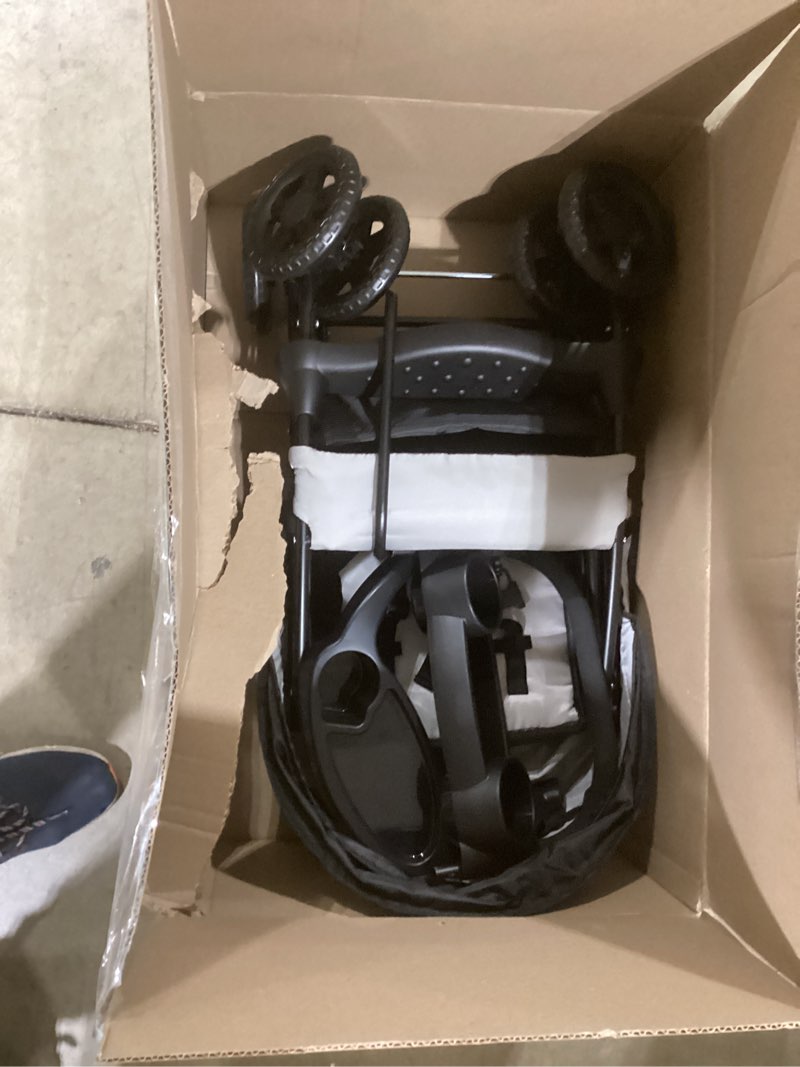 Condition photo showing Good Condition for Kolcraft Cloud Plus Lightweight Umbrella Stroller for Toddlers with Reclining Seat, Large Storage Basket, Canopy, Infant & Parent Trays, Compact Fold for Summer Travel, Durable Frame, Slate Gray Slate Gray (Wheel Color May Vary)