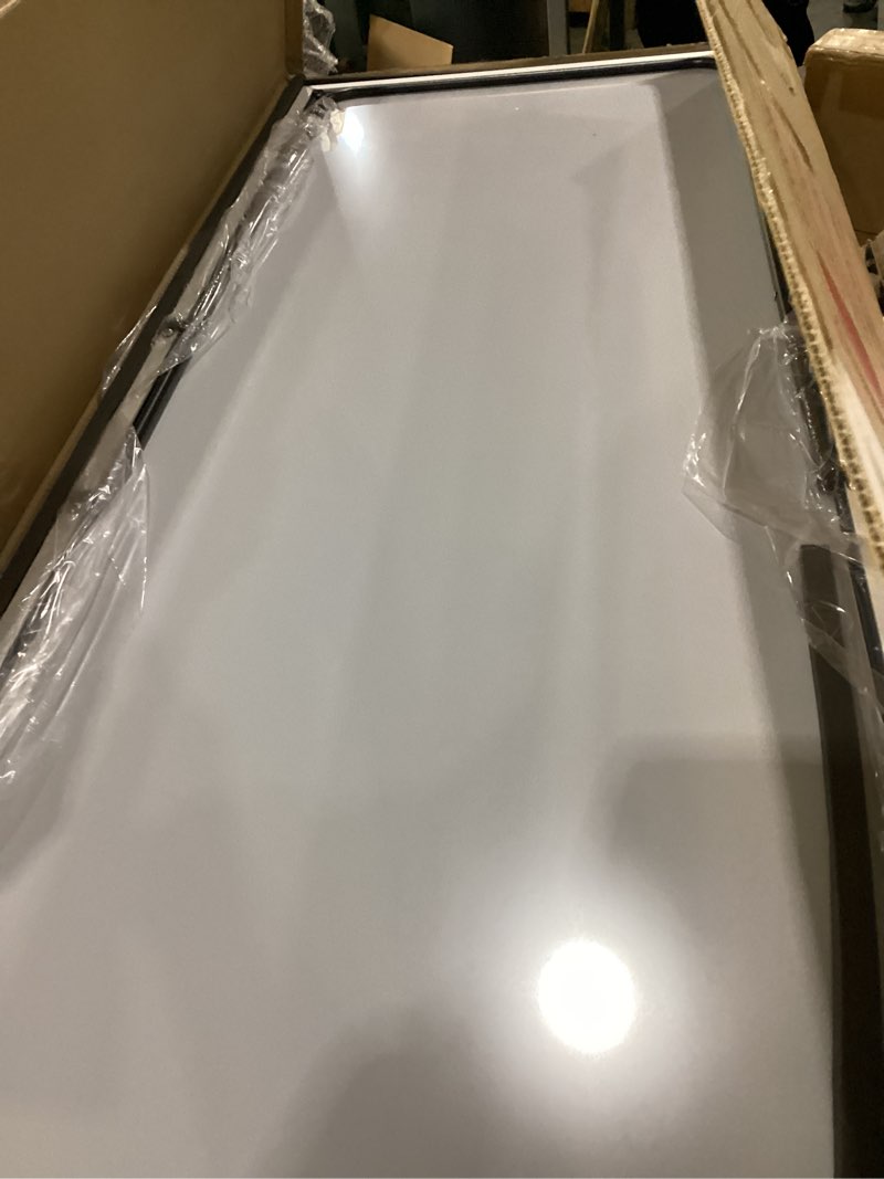 Condition photo showing Good Condition for full length mirror, 56"x16" arch floor mirrors with stand, white arched full body standing or leaning mirror for bedroom, living room 56"l x 16"w white