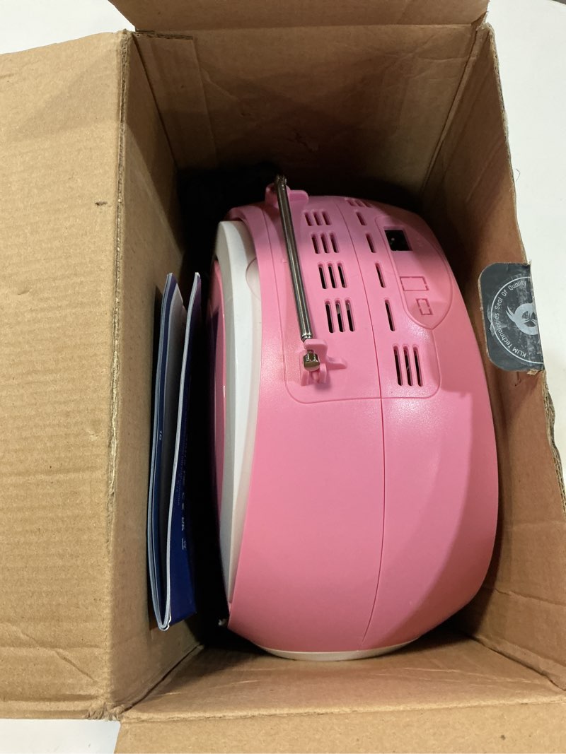 Condition photo showing Good Condition for klim candy kids cd player for children - fm radio - includes batteries - pink - boombox portable - cd player children - with speakers, toddlers (pink)