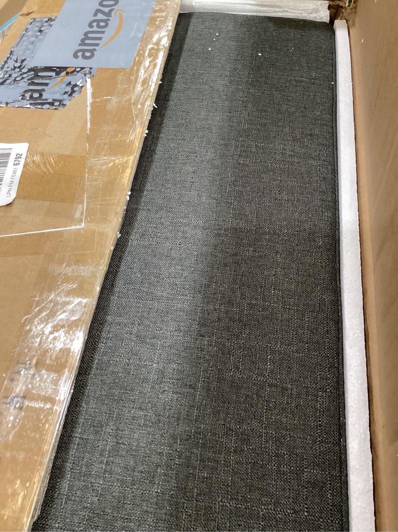 Condition photo showing Good Condition for 2-tier storage bench, shoe bench with padded seat cushion, entryway bench with 2 barn doors, adjustable shelf, 13.8" d x 27.6" w x 17.7" h, for entryway, living room, bedroom, black 13.8"d x 27.6"w x 17.7"h black