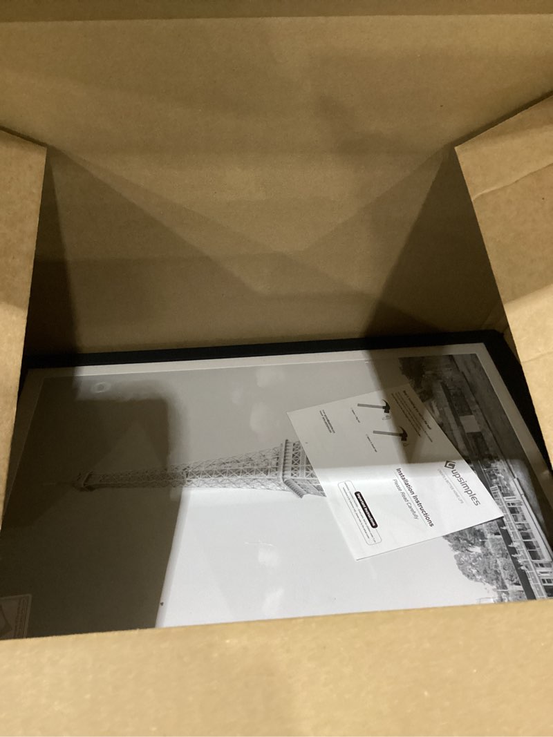 Condition photo showing New/Like New for upsimples 12x18 Picture Frame, Display Pictures 11x17 with Mat or 12 x 18 Without, Wall Hanging Poster Frames, Black, 1 Pack Black 12x18