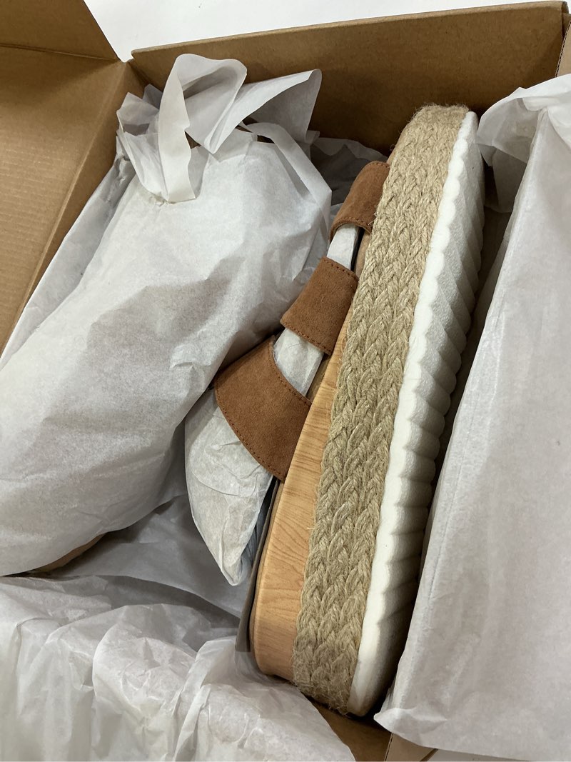 Condition photo showing Good Condition for dr. scholl's shoes womens electric espadrille sandal chip brown microfiber 11 m