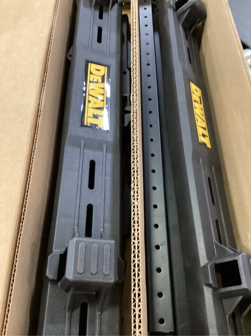 Condition photo showing Good Condition for dewalt tool box storage rack, tough system, 440 lb capacity, garage storage system (dwst08260) workshop racking