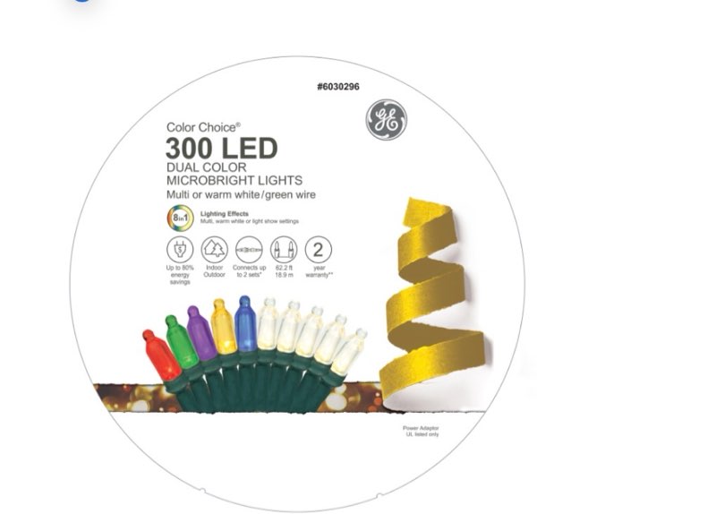 GE Color Choice® LED MicroBright Lights, 300ct, Multi/Warm White