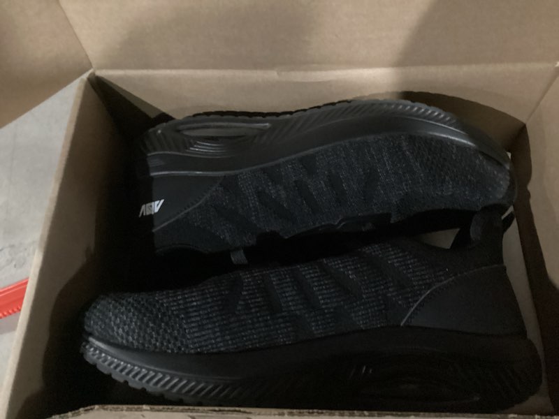 Condition photo showing Good Condition for Women's Wide Walking Shoes with Arch Support Orthotic Plantar Fasciitis Tennis Sneakers for Pain Relief 10 Wide Solidblack