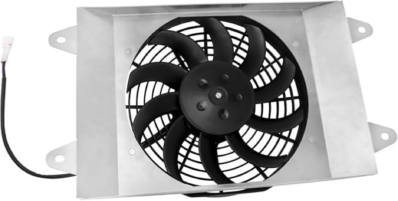 M MATI Radiator Cooling Fan Assy for Yamaha Viking 700 Wolverine 700 2014-2024 1XD-E2405-00-00 1XD-E