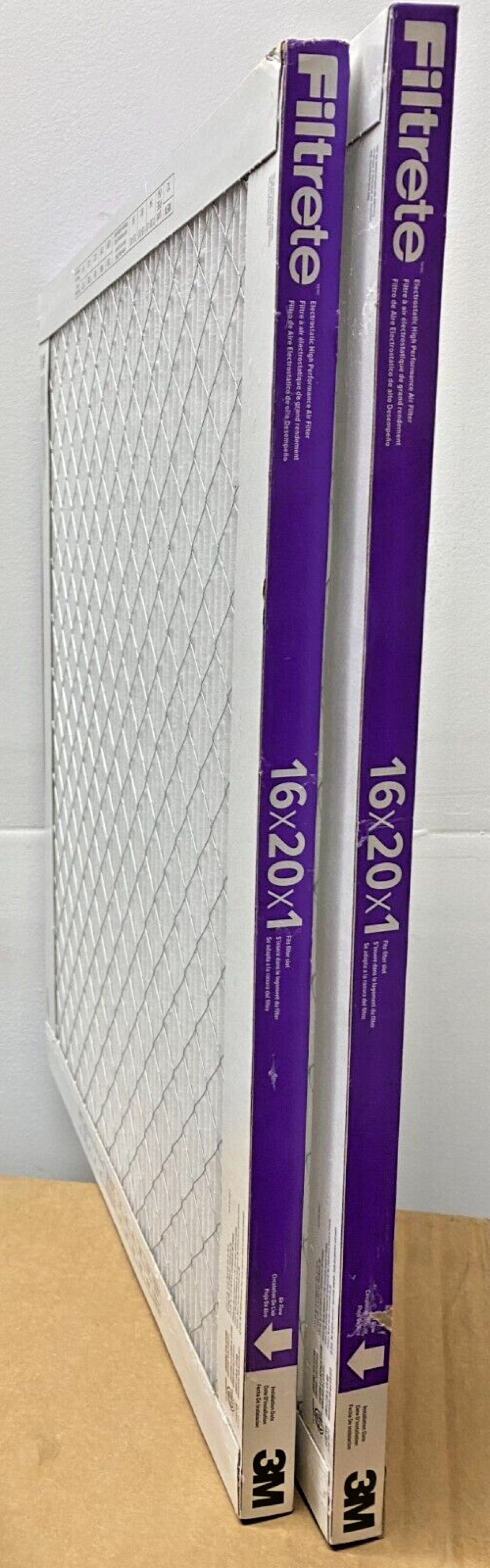 (1pcs)3m filtrete allergen, bacteria & virus air filter - merv 12 - 1500 mpr - 2 pack