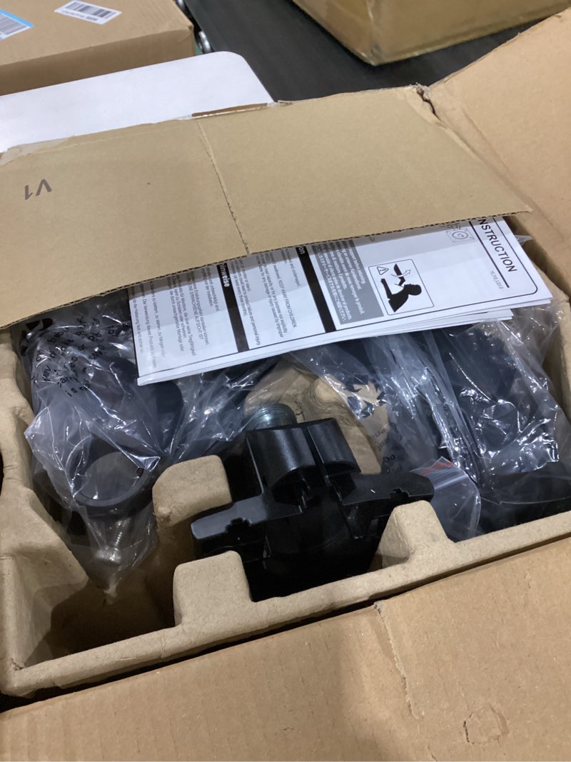 Condition photo showing New/Like New for mountup heavy duty monitor arm fits 49 45 42 40 39 34 32 inch screens, ultrawide monitor arm holds 4.4-44 lbs, monitors stand for samsung odyssey g9 and more, height adjustable mount, vesa mount single