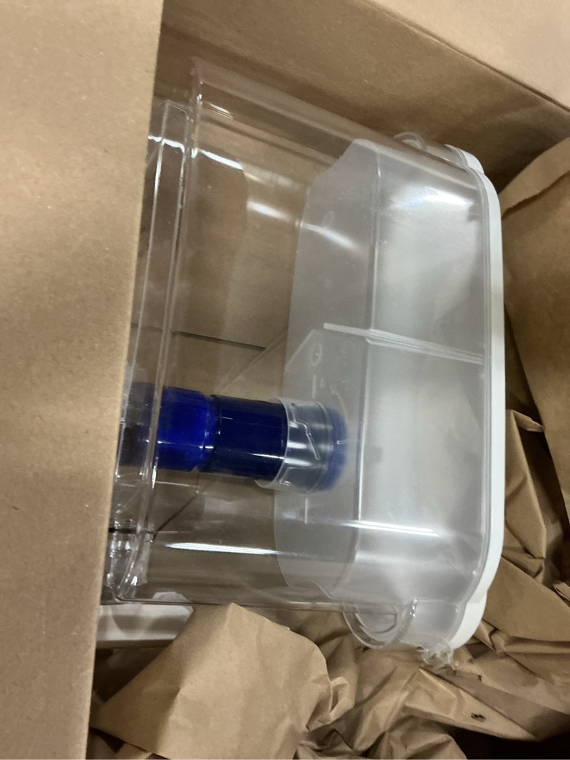 Condition photo showing As Is for pur plus 30-cup water filter dispenser with 1 lead-reducing pur plus filter, dishwasher safe, powerful filtration, large capacity with slim, space-saving design, white (ds1811z) pur plus lead reducing filter white