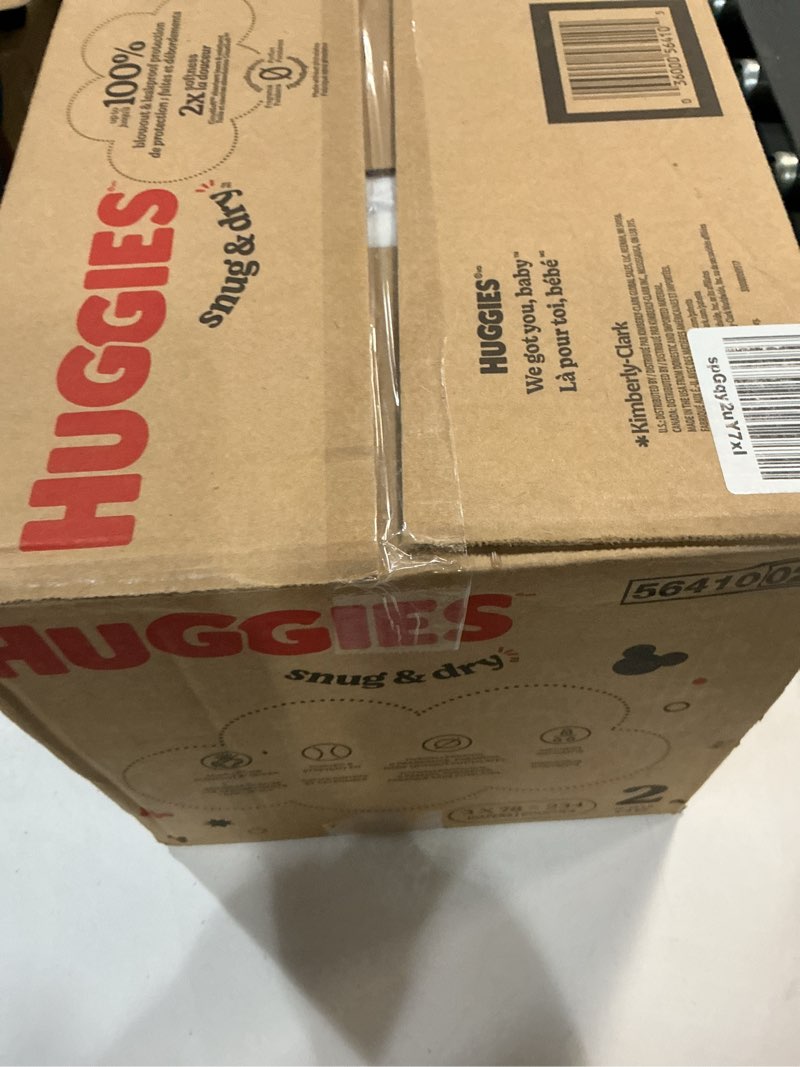 Condition photo showing New/Like New for Huggies Snug & Dry Disposable Diapers - Size 2 - 234ct