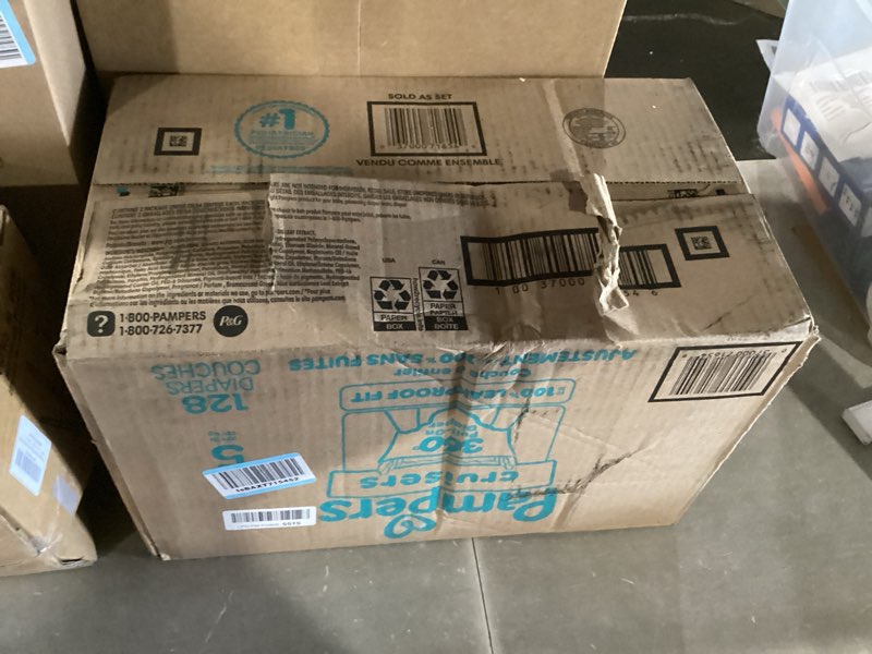 Condition photo showing New/Like New for pampers diapers - cruisers 360 - size 5, 128 count, babyproof up to 100% leakproof pull-on diaper size 5 128
