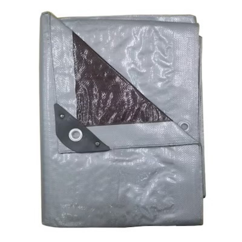 Project Source 10-ft x 12-ft Silver Waterproof Standard Polyethylene 10-mil Tarp