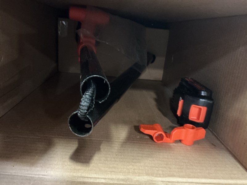 Condition photo showing As Is for black+decker 20v max cordless edger lawn kit, 1.5 ah battery & charger included, 4 position adjustable height, lightweight, 7.5" double edge blade (bced400c1)