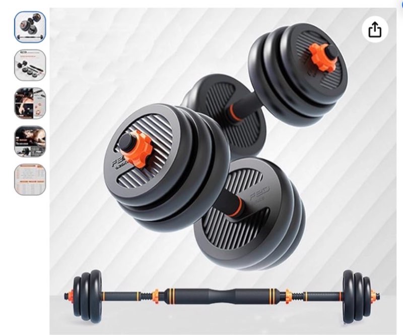 body revolution dumbbell set adjustable dumbbells weight set with barbell link accessories dumbells set for men fitness dumbells strength building weight loss for muscle toning 10-40kg,10kg