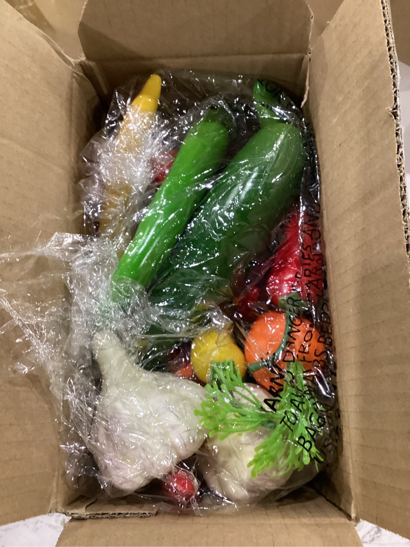 Condition photo showing Good Condition for 22pcs realistic artificial fake vegetables, artificial vegetables for decoration, home kitchen decor,pu simulation vegetable,artificial bell peppers 22pcs fake vegetables