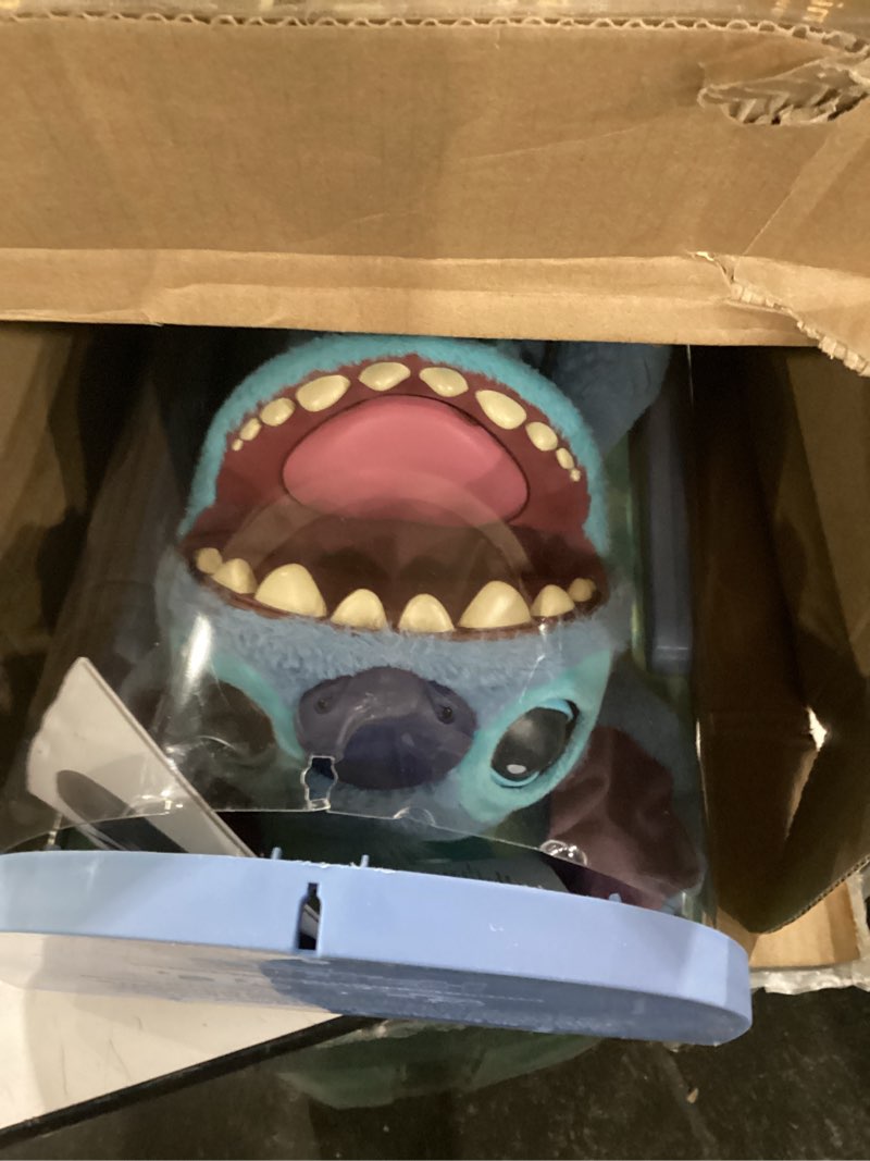 Condition photo showing As Is for wow! stuff disney stitch puppetronic by realfx | with a limited 1st edition certificate | looks, feels & sounds real! | disney's lilo & stitch | over 100 action & sounds | 18" high | ages 6+