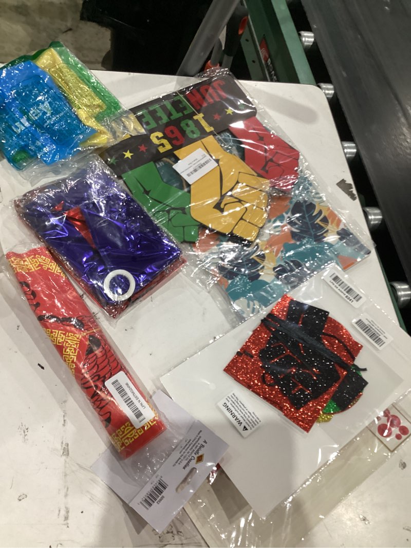 assorted celebration/decoration supplies (may include a variety of styles, colors, and themes)