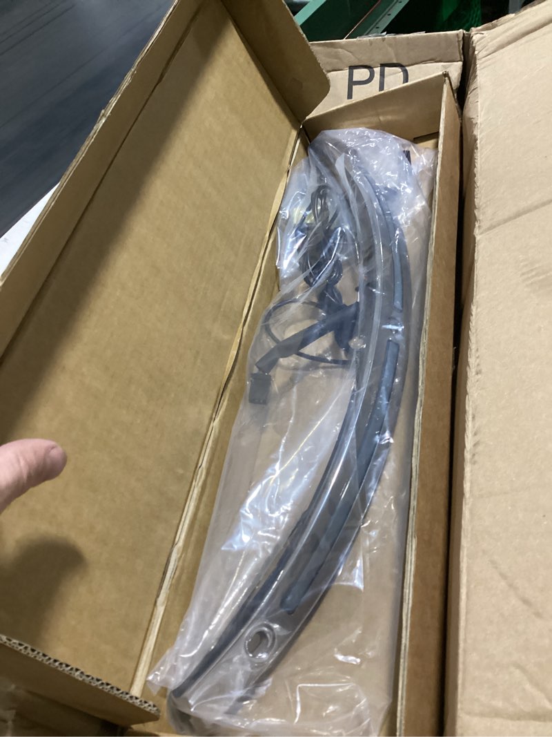 Condition photo showing Good Condition for aluminum alloy chrome windshield trim with led running turn signal lights for harley touring street glide electra glide ultra limited 2014-2025, smoke lens batwing fairing windshield accent strip