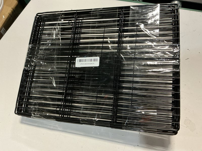 Condition photo showing Good Condition for viscoo 12 panels small animal playpen, 48" x 24" x 16" pet playpen with waterproof mat, c&c cage for guinea pigs, puppy play pen, bunny playpen, indoor outdoor portable metal wire yard fence 12 panels - 48"l x 24"w x 16"h black