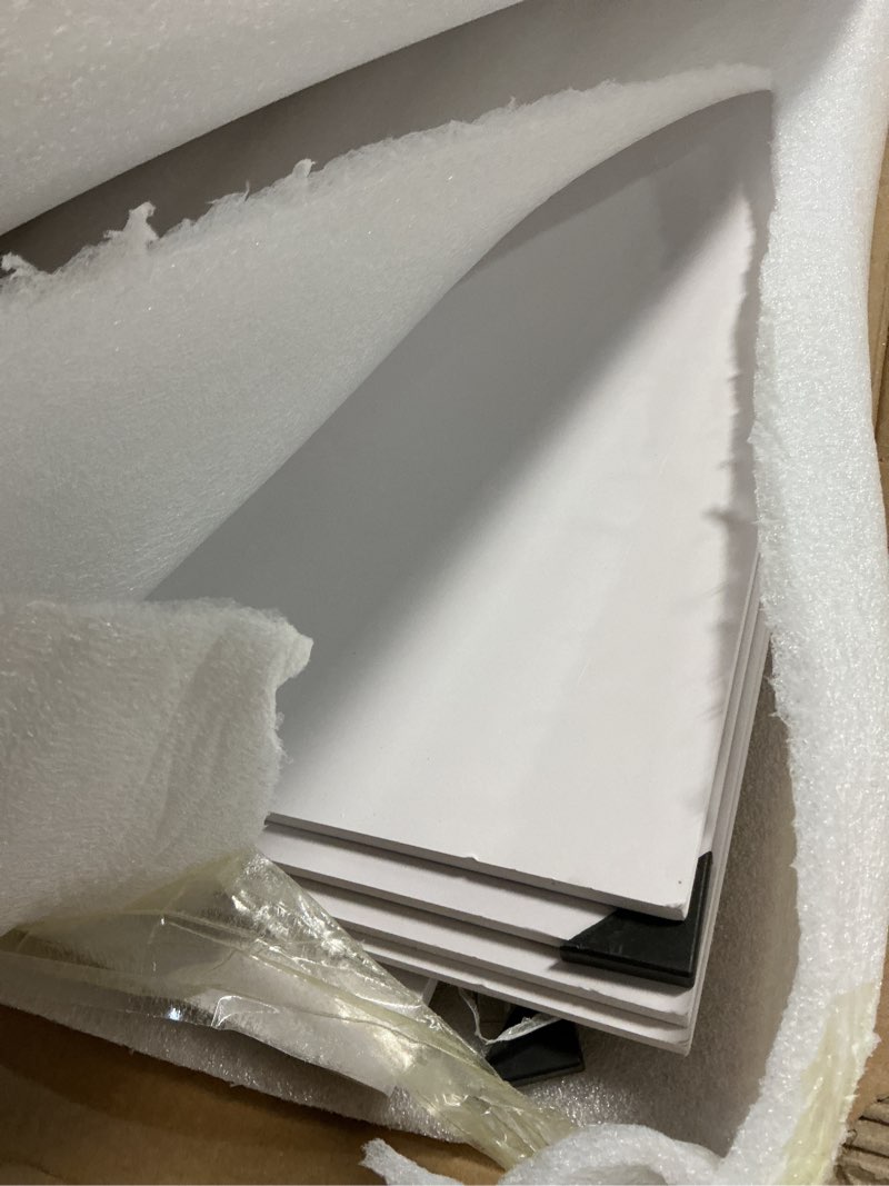 Condition photo showing Good Condition for 5 pcs wire rack covers 33x16x3 inch pvc pantry shelf cover 0.31 inch thick removable closet wire rack shelf covers,decoration kitchen bathroom office shelving (wood color,33x16x3 inch) 33x16x3inch wood color