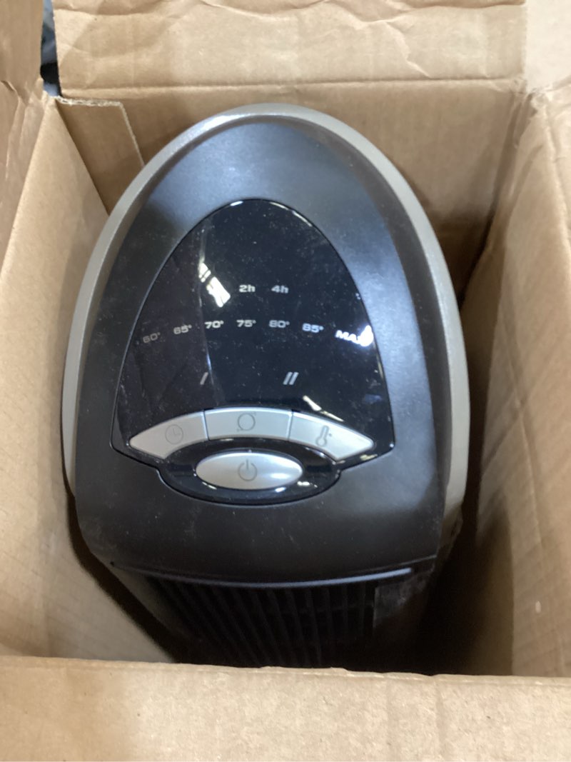 Condition photo showing Good Condition for Lasko - Portable Ceramic Tower Space Heater with Remote Control - Black/Silver