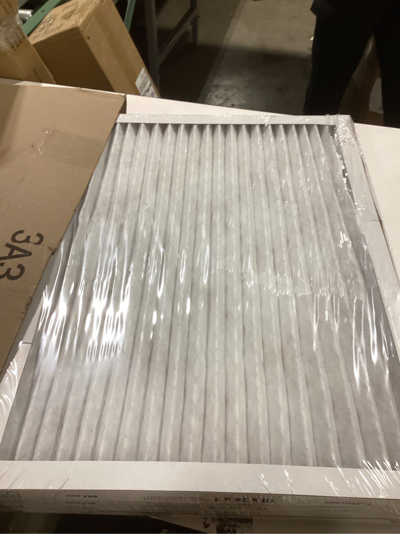 Condition photo showing Good Condition for BNX TruFilter 18x24x1 Air Filter MERV 13 (4-Pack) - MADE IN USA - Electrostatic Pleated Air Conditioner HVAC AC Furnace Filters for Allergies, Pollen, Mold, Bacteria, Smoke, Allergen, MPR 1900 FPR 10 18x24x1 4-Pack